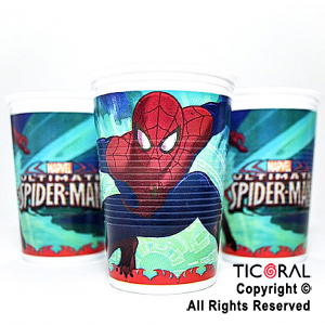 SPIDERMAN VASOS x 8